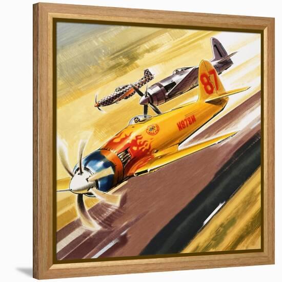 Three 'Hot Rod' Racers from Aerobatic Competitions-Wilf Hardy-Framed Premier Image Canvas