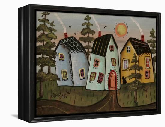 Three Houses 1-Karla Gerard-Framed Premier Image Canvas