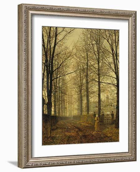 Three hundred years ago, 1892-John Atkinson Grimshaw-Framed Giclee Print