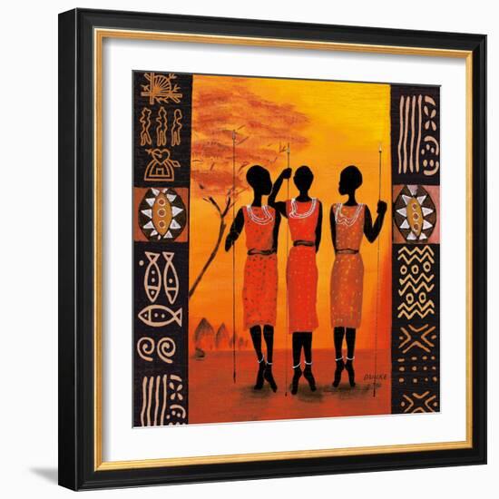 Three Hunters-Izabella Dahlke-Framed Art Print