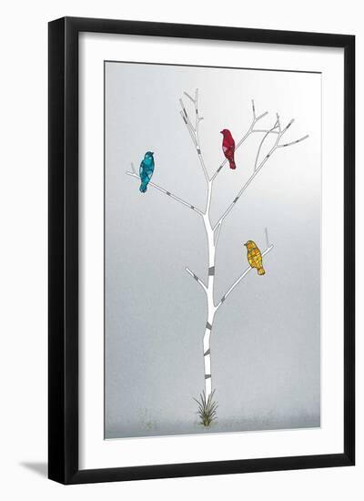 Three in a Tree-Marvin Pelkey-Framed Giclee Print