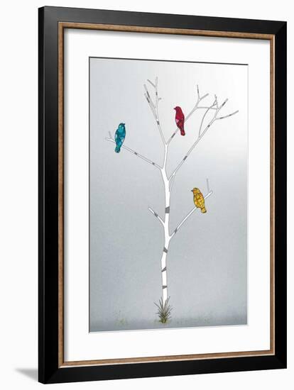 Three in a Tree-Marvin Pelkey-Framed Giclee Print