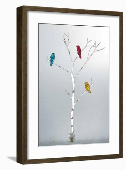 Three in a Tree-Marvin Pelkey-Framed Giclee Print