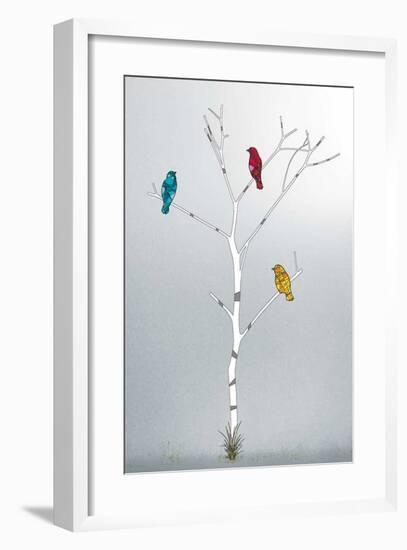 Three in a Tree-Marvin Pelkey-Framed Giclee Print