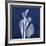 Three Indigo Calla Lilies-Albert Koetsier-Framed Premium Giclee Print