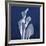 Three Indigo Calla Lilies-Albert Koetsier-Framed Premium Giclee Print