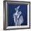 Three Indigo Calla Lilies-Albert Koetsier-Framed Premium Giclee Print