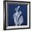 Three Indigo Calla Lilies-Albert Koetsier-Framed Premium Giclee Print