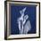 Three Indigo Calla Lilies-Albert Koetsier-Framed Premium Giclee Print