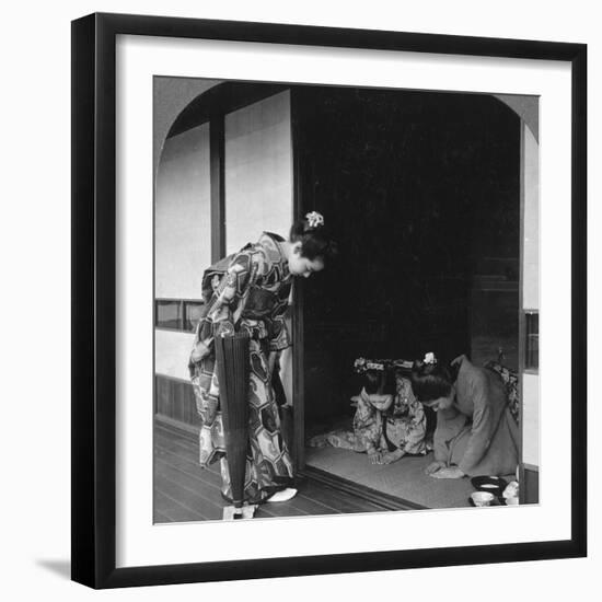 Three Japanese Women, Japan, 1905-BL Singley-Framed Photographic Print