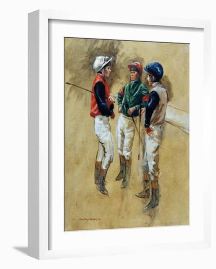 Three Jockeys-Henry Koehler-Framed Art Print