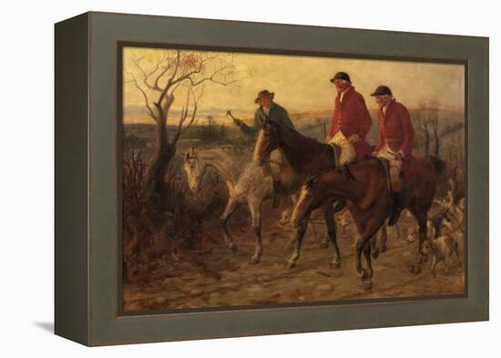 Three Jolly Huntsmen, 1878 (Oil on Canvas)-Randolph Caldecott-Framed Premier Image Canvas