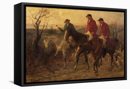 Three Jolly Huntsmen, 1878 (Oil on Canvas)-Randolph Caldecott-Framed Premier Image Canvas