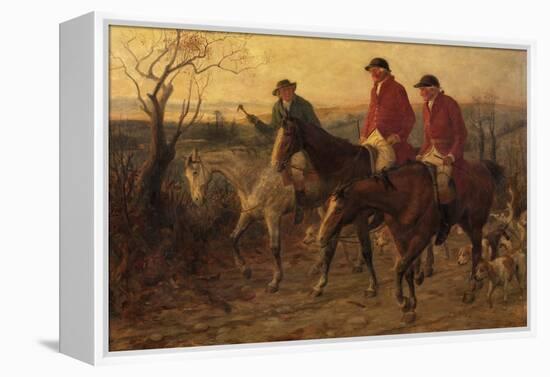 Three Jolly Huntsmen, 1878 (Oil on Canvas)-Randolph Caldecott-Framed Premier Image Canvas