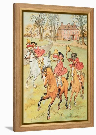 Three Jovial Huntsmen-Randolph Caldecott-Framed Premier Image Canvas