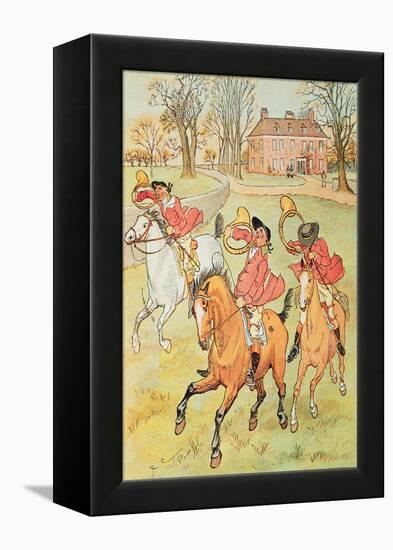 Three Jovial Huntsmen-Randolph Caldecott-Framed Premier Image Canvas