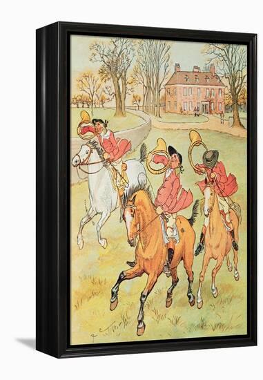 Three Jovial Huntsmen-Randolph Caldecott-Framed Premier Image Canvas