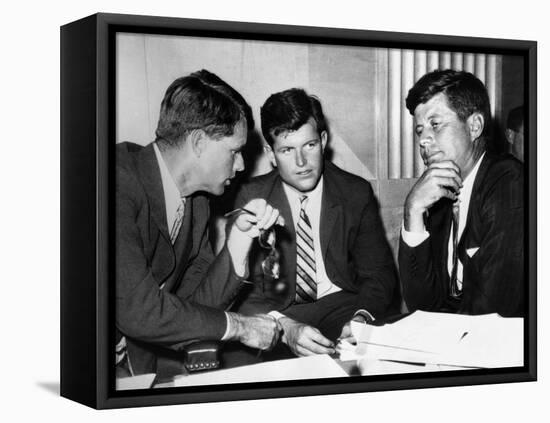 Three Kennedy Brothers at Rackets Hearing-null-Framed Stretched Canvas