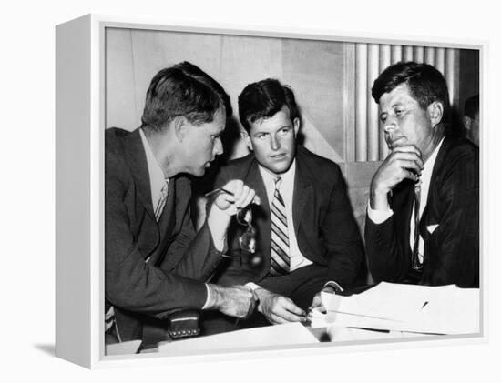 Three Kennedy Brothers at Rackets Hearing-null-Framed Stretched Canvas