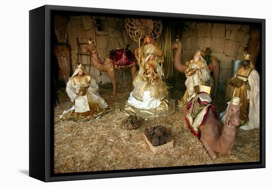 Three Kings, Nativity Scene, Los Cristianos, Tenerife, Canary Islands, 2007-Peter Thompson-Framed Premier Image Canvas