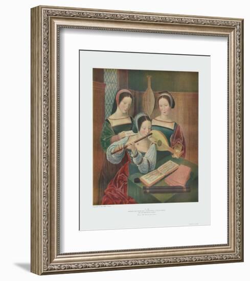 Three Ladies Making Music-null-Framed Collectable Print