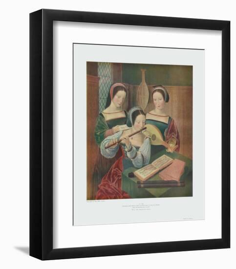 Three Ladies Making Music-null-Framed Collectable Print