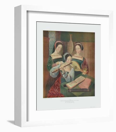 Three Ladies Making Music-null-Framed Collectable Print