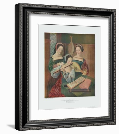 Three Ladies Making Music-null-Framed Collectable Print