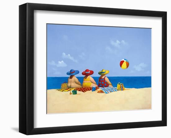 Three Ladies Sunning-Michael Paraskevas-Framed Art Print