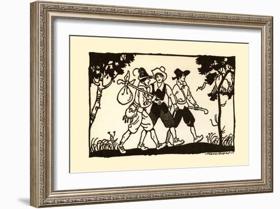 Three Lads-Frank Dobias-Framed Art Print