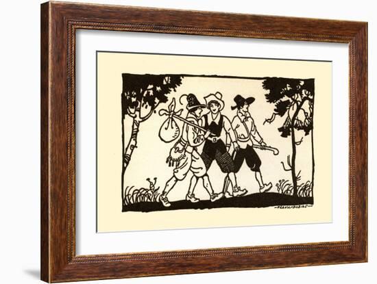 Three Lads-Frank Dobias-Framed Art Print