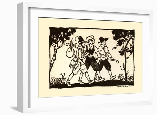 Three Lads-Frank Dobias-Framed Art Print