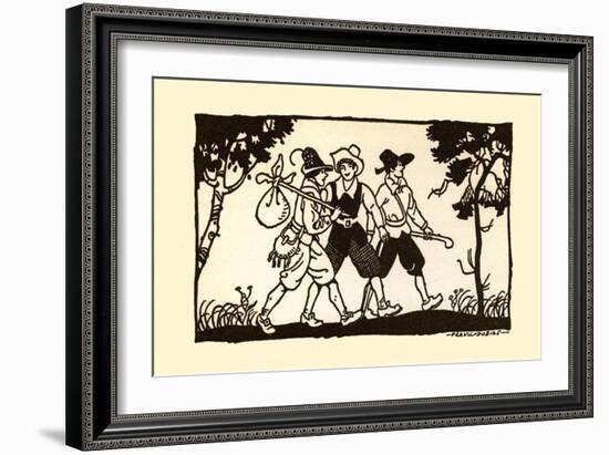 Three Lads-Frank Dobias-Framed Art Print