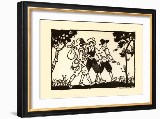 Three Lads-Frank Dobias-Framed Art Print