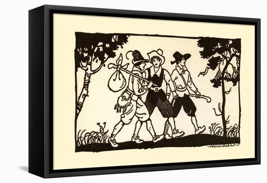 Three Lads-Frank Dobias-Framed Stretched Canvas