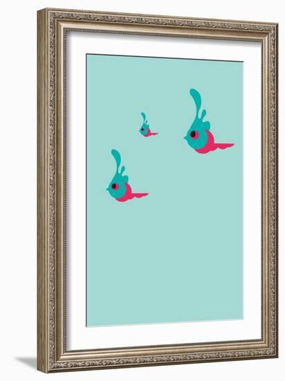 Three Little Birds Annimo-null-Framed Premium Giclee Print