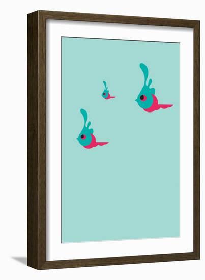 Three Little Birds Annimo-null-Framed Premium Giclee Print