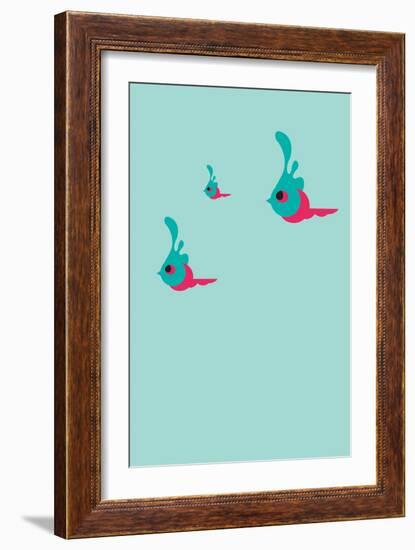 Three Little Birds Annimo-null-Framed Premium Giclee Print