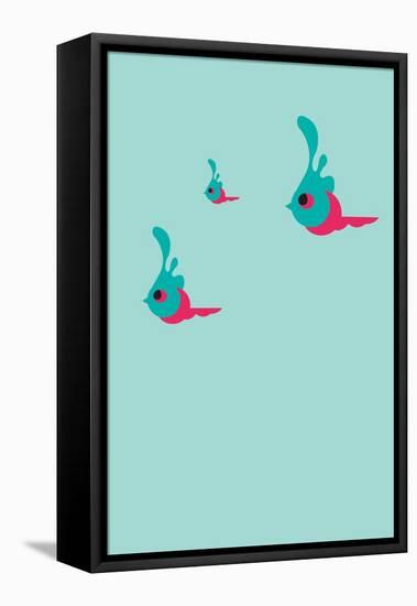 Three Little Birds Annimo-null-Framed Stretched Canvas