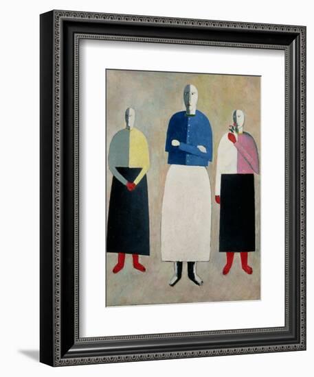 Three Little Girls, 1928-32-Kasimir Malevich-Framed Giclee Print