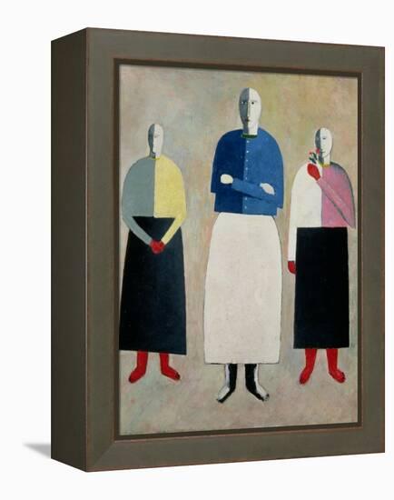 Three Little Girls, 1928-32-Kasimir Malevich-Framed Premier Image Canvas