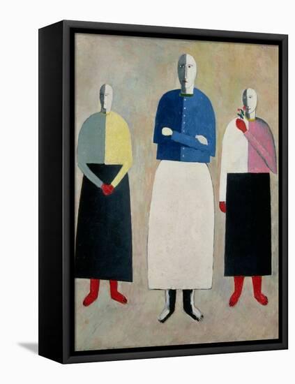 Three Little Girls, 1928-32-Kasimir Malevich-Framed Premier Image Canvas