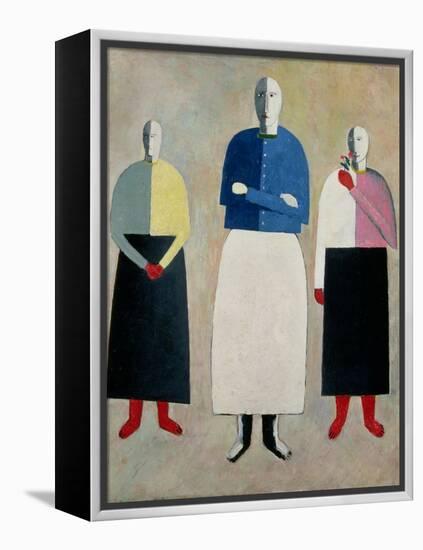 Three Little Girls, 1928-32-Kasimir Malevich-Framed Premier Image Canvas