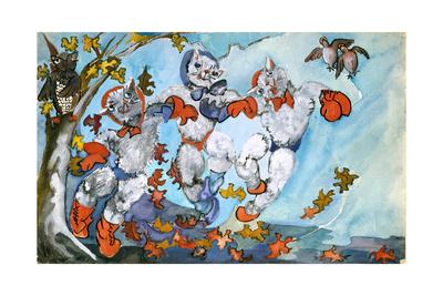 'Three Little Kittens Found Their mittens' Art Print ...