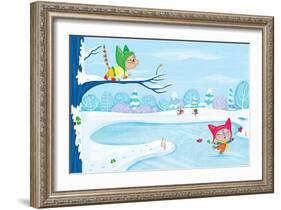 Three Little Kittens - Turtle-Elisa Chavarri-Framed Giclee Print