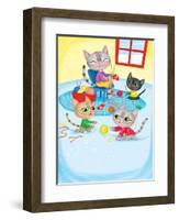 Three Little Kittens - Turtle-Elisa Chavarri-Framed Giclee Print
