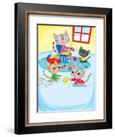 Three Little Kittens - Turtle-Elisa Chavarri-Framed Giclee Print