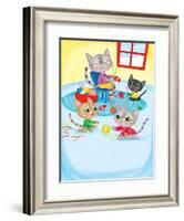Three Little Kittens - Turtle-Elisa Chavarri-Framed Giclee Print