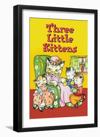 Three Little Kittens-null-Framed Art Print