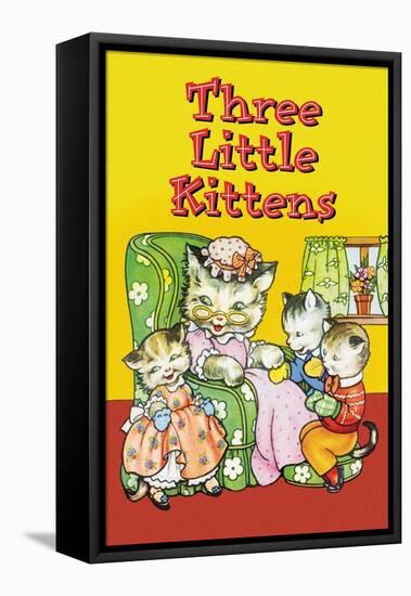 Three Little Kittens-null-Framed Stretched Canvas
